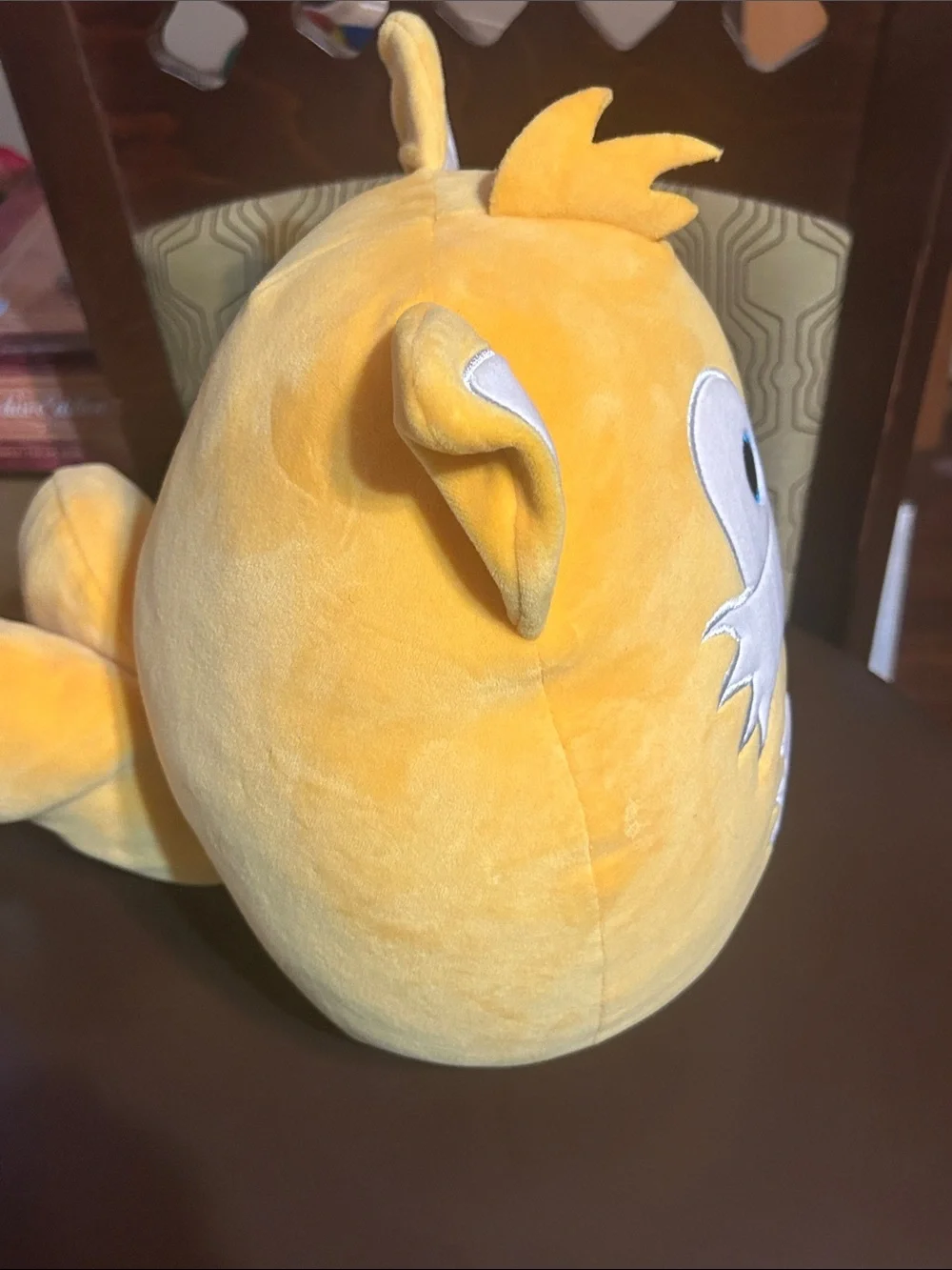 Squishmallows Yellow Fox Plush Accent Pillow